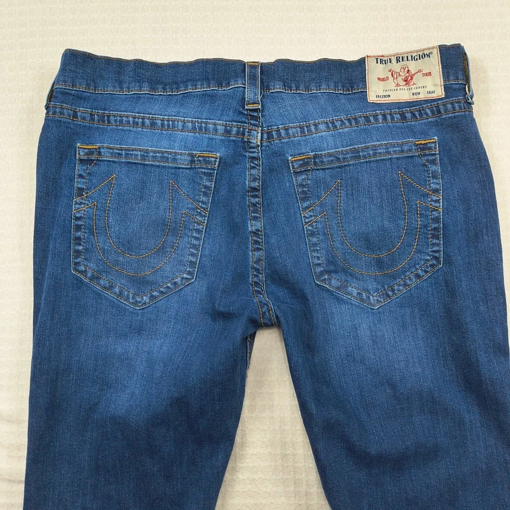 True Religion Rocco Relaxed Skinny Jeans Mens 40 Blue‎ Medium Wash Denim 112790
